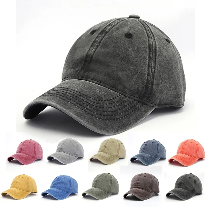 Top Trends: Baseball Cap Snapback Hat Spring Autumn Cap Pure Color Cowboy Water Washing Hats Hat Hip Hop Fitted Cap For Men Women Grinding Shoppable Styles