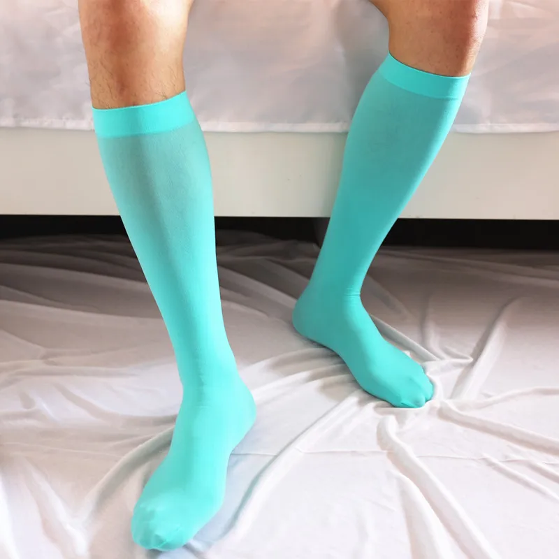 Top Trends: Men's Sexy Ultrathin Socks Stockings Soft Stretchy Knee High Invisible Seamless Tube Socks Dress Socks Gifts For Men Exotic Form Shoppable Styles