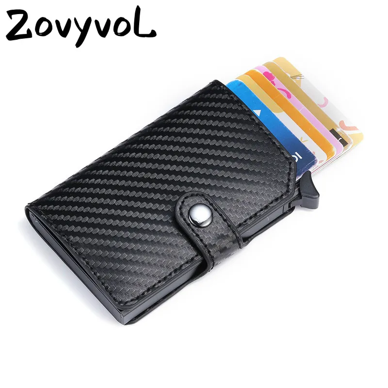 Top Trends: ZOVYVOL RFID Anti-theft Metal Aluminum Wallet Minimalist Bank Card Holder Mini Men And Women Black Business Credit Card Case Shoppable Styles