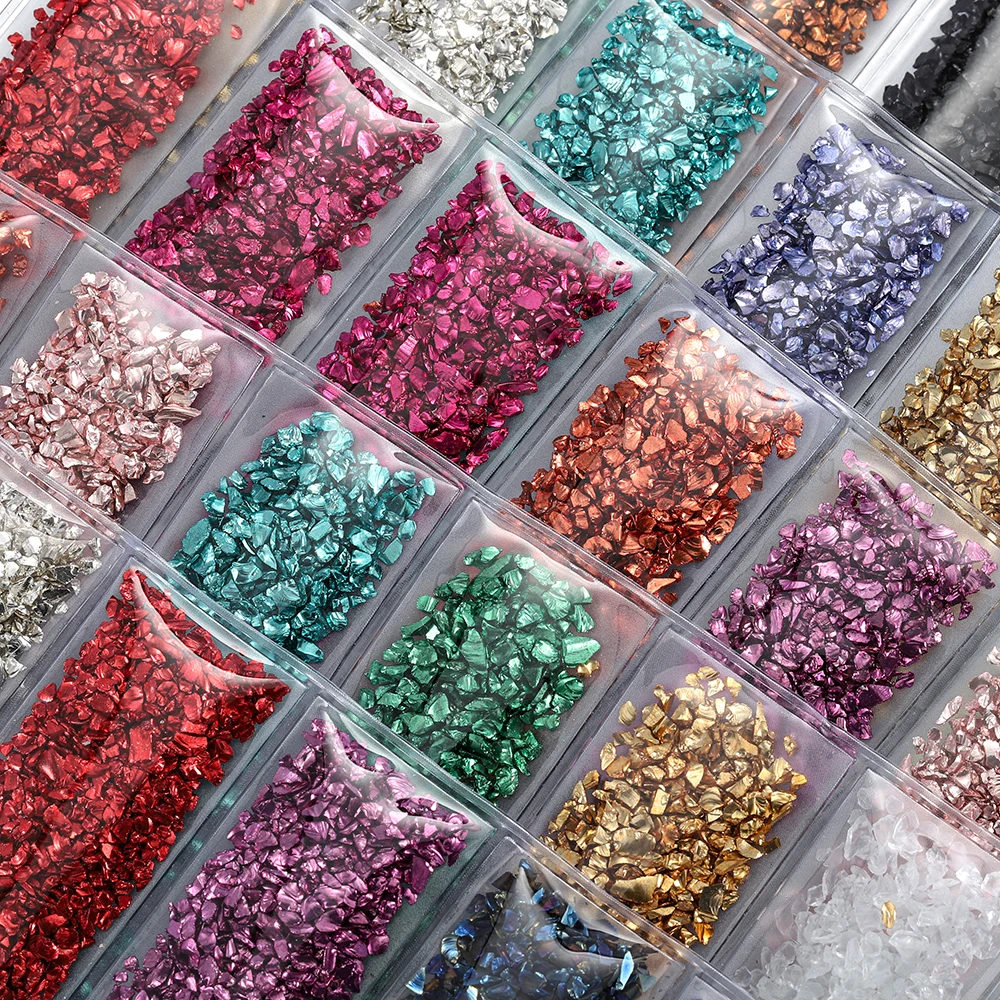 Top Trends: Broken Glass Stones Resin Fillings Crystal UV Epoxy Filler DIY Crafts Nail Art Decorations Handmade Jewelry Making Mold Fillings Shoppable Styles