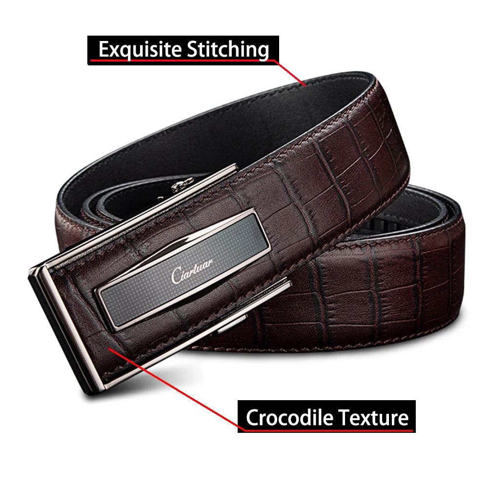 Top Trends: Ciartuar Leather Belt For Men Genuine Leather Mens Belts Luxury Designer Brand High Quality Leather Belt Male Strap Ceinture Shoppable Styles - Image 5