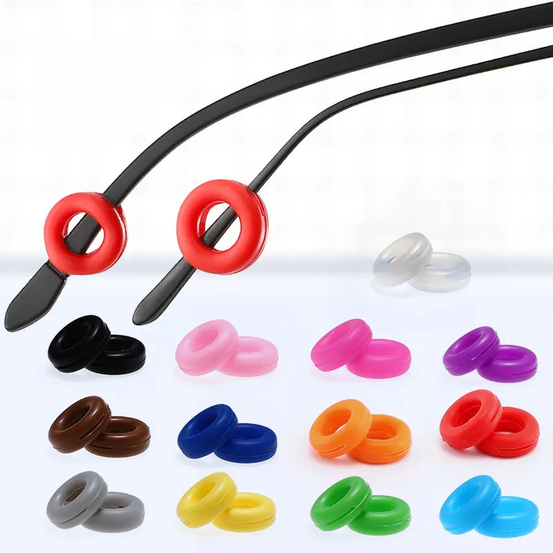 Top Trends: 5 Pair Eyeglass Temple Tips Sleeve Retainer Silicone Anti-slip Holder Elastic Glasses Ear Hook Mirror Leg Glasses Accessories Shoppable Styles