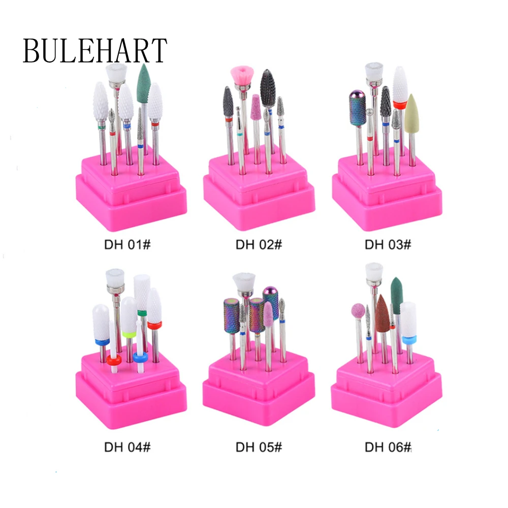 Top Trends: Combined Milling Cutters Set For Manicure , Ceramic Nail Drill Bits Kit Electric Removing Gel Polishing Tools Shoppable Styles