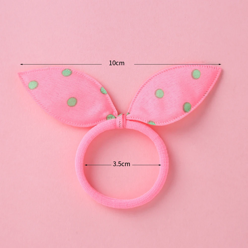 Top Trends: 10 Pcs Bunny Ears Bows Elastic Hair Bands For Children Baby Girls Rubber Headband Set Scrunchies Kids Cute Hair Accessories 2020 Shoppable Styles - Image 6