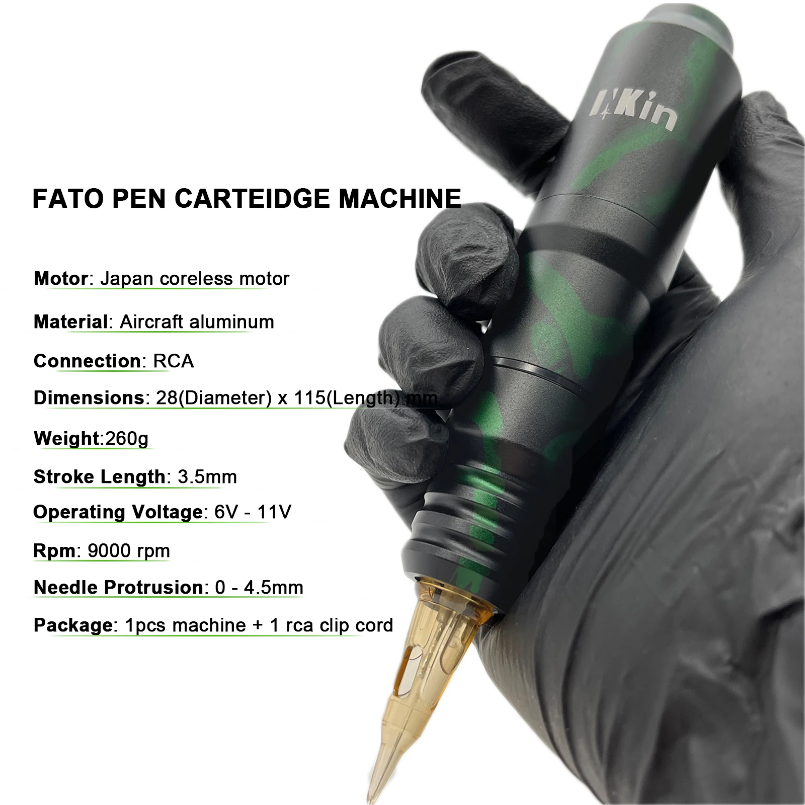 Top Trends: INKIN Fato Rotary Cartridge Tattoo Pen Machine Japan Coreless Motor For Tattoo & Permanent Makeup Black & Camo Color Shoppable Styles - Image 6