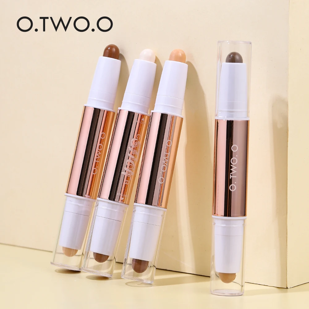 Top Trends: O.TWO.O Contour Stick Double Head Contour Pen Waterproof Matte Finish Highlighters Shadow Contouring Pencil Cosmetics For Face Shoppable Styles - Image 6