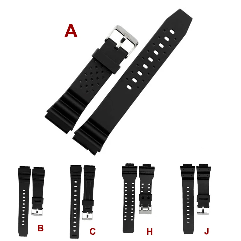 Top Trends: New Casio PU Watchband 16mm 18mm 20mm 22mm Silicone Strap Watch Bracelet For Casio G Shock Electronic Watch Replacement Strap Shoppable Styles