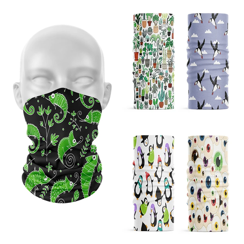 Top Trends: New Fashion Women Printed Ring Scarf Summer Neck Gaiter Microfiber Seamless Tubular Headscarf Cycling Head Wrap Cover Bandana Shoppable Styles