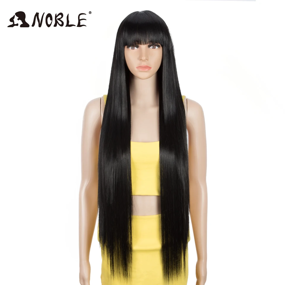 Top Trends: Noble Cosplay Synthetic Wig With Bangs Long Straight Wig Ombre Blond Colored Wig Wig For Women Wig For Black Women Synthetic Wig Shoppable Styles