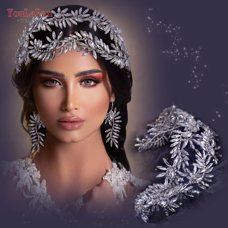 Top Trends: YouLaPan Crystal Bridal Headband Rhinestone Tiara Woman Headpiece Wedding Hair Accessories Banquet Bride Hair Jewelry HP407 Shoppable Styles