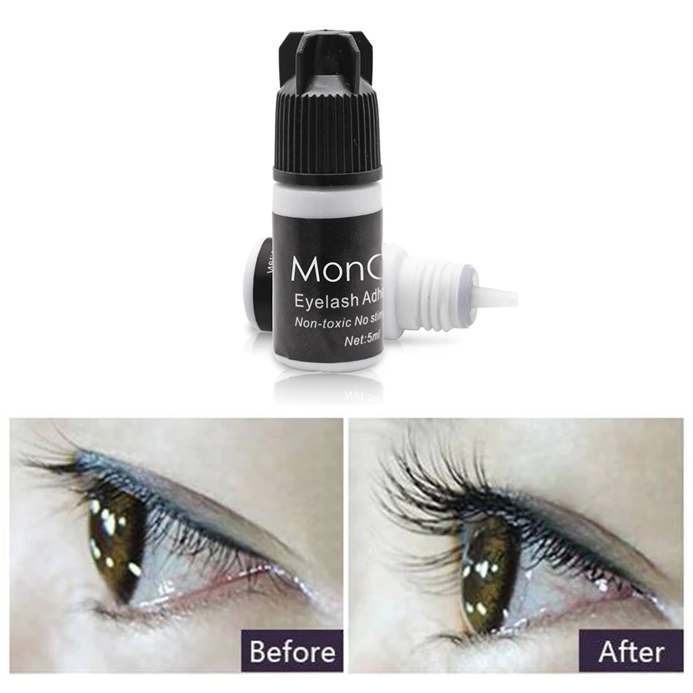 Top Trends: 5ml False Eyelash Glue Quick Dry Dark-Black Waterproof Eyelash Extensions Glue Black Adhesive For Eyelashes Building Glue Shoppable Styles - Image 5