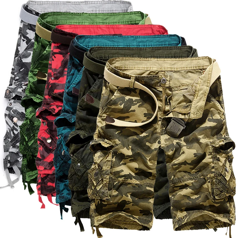 Top Trends: Casual Shorts Mens Camouflage Mens Cargo Shorts Outwear Summer Hot Sale Quality Cotton Brand Clothing Male Sweatpants Military Shoppable Styles - Image 6