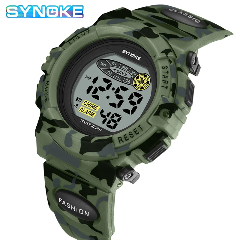 Top Trends: SYNOKE 9035 Official Kids Watches Boys Girls LED Digital Electronic Wristwatch Student Military Kid Sport Watches Clock Children Shoppable Styles