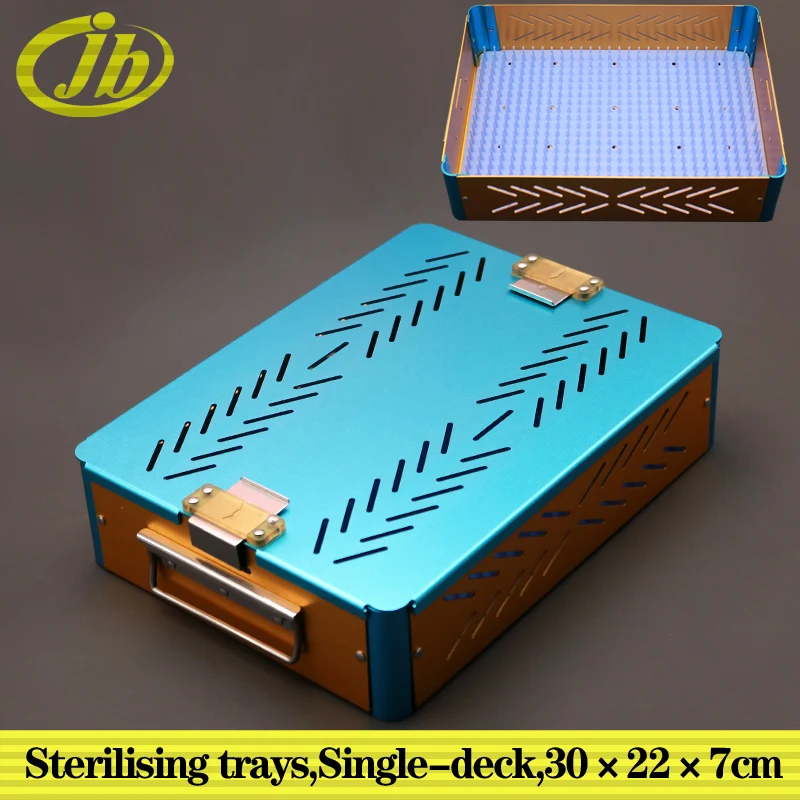 Top Trends: Sterilising Trays Aluminium Alloy Single-deck 30*22*7cm Medical Sterilization Box Surgical Operating Instrument Shoppable Styles