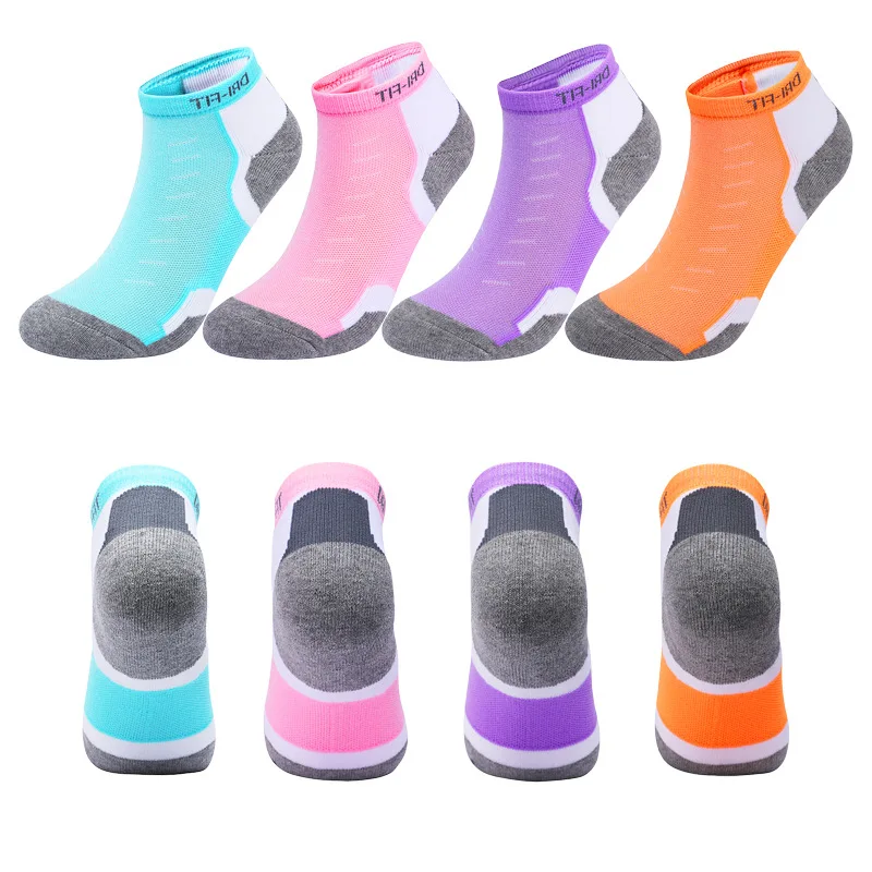 Top Trends: Athletic Running Socks Women Men Outdoor Sport Training Marathon Fitness Short Low Cut Sock Cotton Cushion Breathable Ankle Sock Shoppable Styles