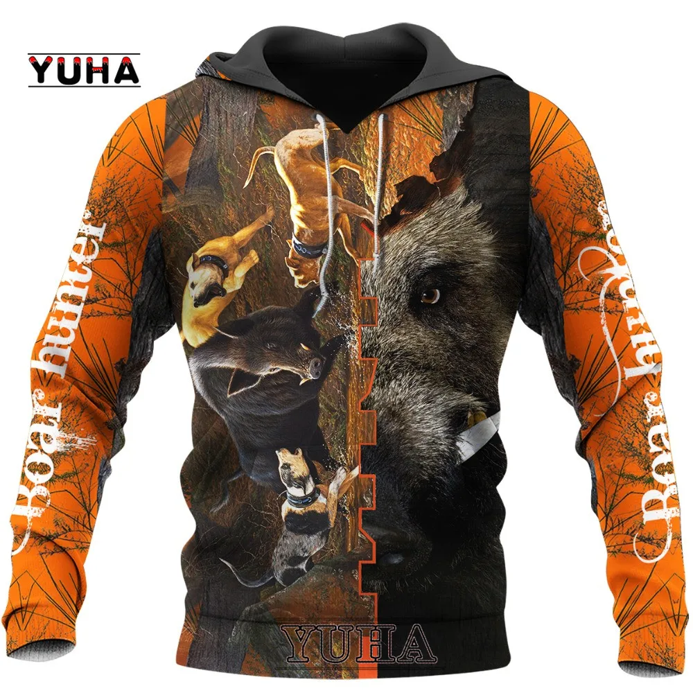 Top Trends: Newest Boar Hunter Animal Hunting Camo Tattoo 3DPrint Pullover Newfashion Streetwear Sweatshirts / Hoodies / Jacket Shoppable Styles