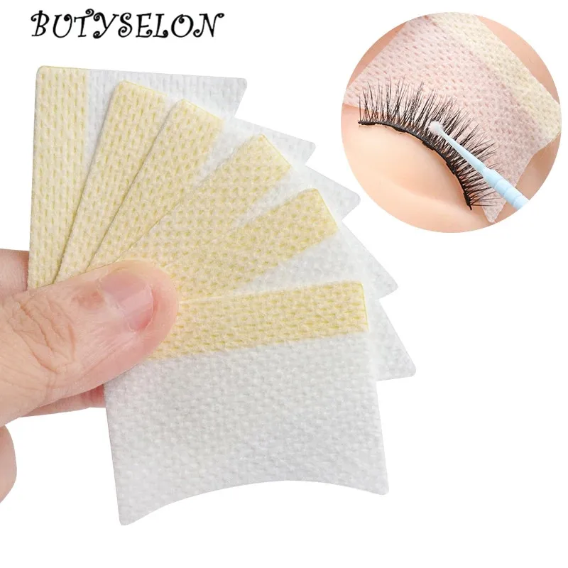 Top Trends: 40Pcs Disposable Cotton Eyelashes Patch Sticker For Removing Eyelashes Eye Pads Patch Eyelash Extension Female Makeup Tools Shoppable Styles