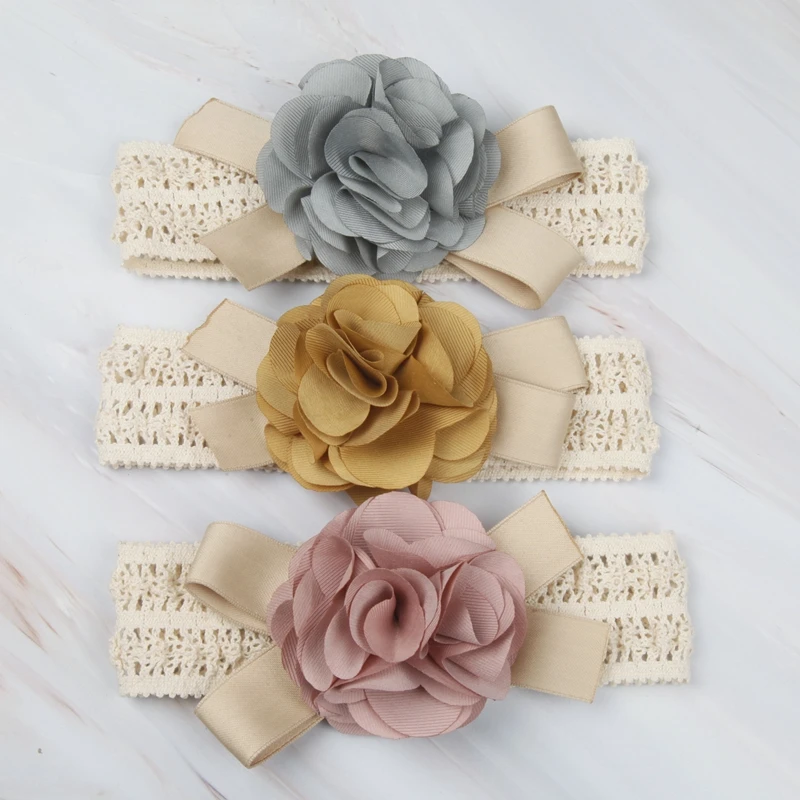 Top Trends: Baby Headband Korean Newborn Hair Bands Baby Girls Hair Accessories DIY Flowers Children Photographed Kids Photos Accessory Shoppable Styles - Image 3