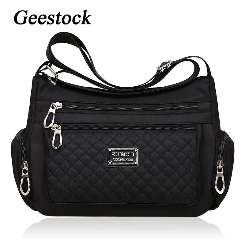 Top Trends: Geestock Nylon Women&#039;s Shoulder Bag Waterproof Crossbody Bag Casual Female Messenger Bags Large Capacity Handbag сумка женская Shoppable Styles