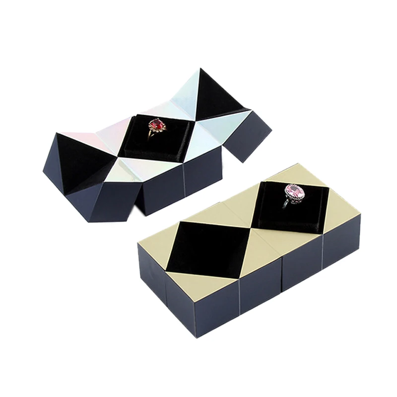 Top Trends: Valentine's Day Magic Cube Jewelry Packaging Box Personalisation Propose Marriage Ring Box Shoppable Styles