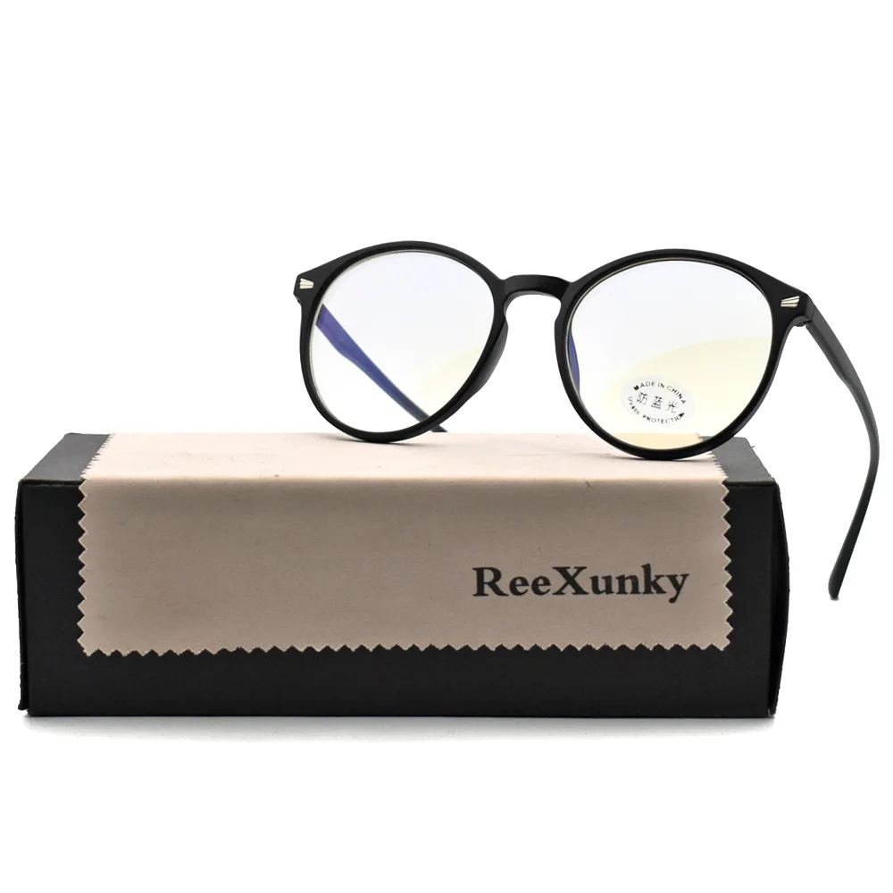 Top Trends: Unisex Anti Blue Rays Computer Glasses Women Vintage Round Frame Gaming Glasses Men Anti Eye Eyestrain Light Blocking Eyewear Shoppable Styles - Image 3