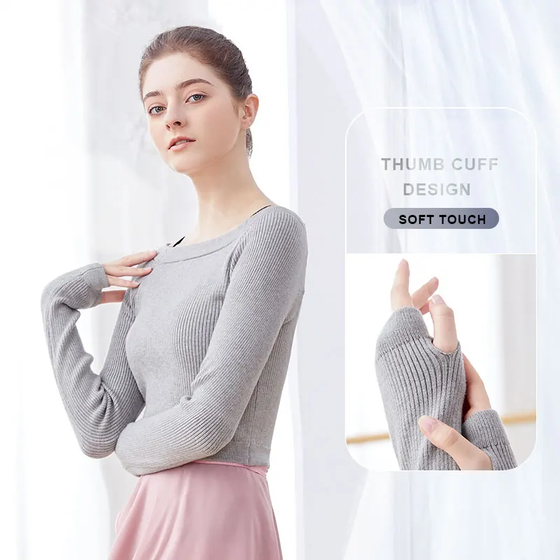 Top Trends: Ballet Top Ballet Jacket Ballet Jersey Woman Knitwear Ballet Coat Warm Thermal Sweater Coat Knitted Dance Jacket Shoppable Styles - Image 4