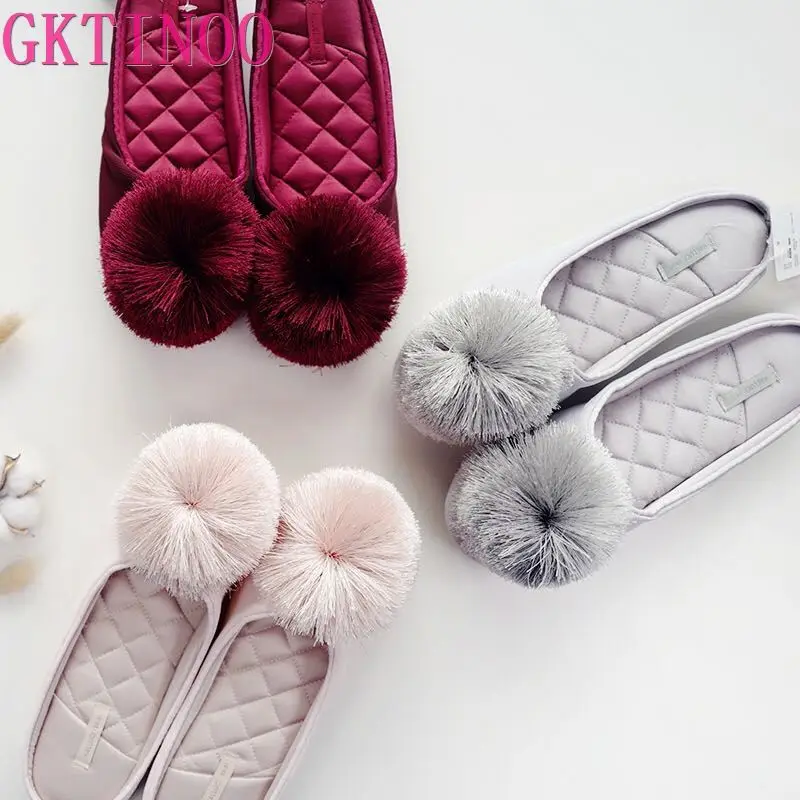 Top Trends: GKTINOO Autumn Winter Warm Women Home Slippers Soft Non-slip Indoor Shoes Cute House Slip On Flat Slides Ladies Fur Slippers Shoppable Styles