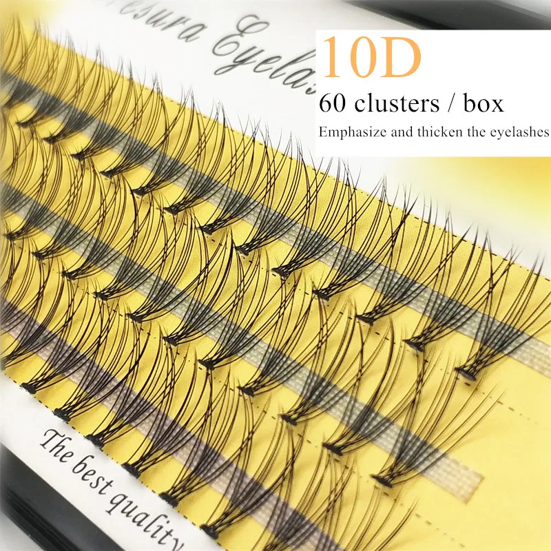 Top Trends: 60 Cluster / box Individual Eyelashes，0.07 / 0.1thick Cluster Eyelash Extension, 3D Lashes Natural False Eyelashes Wholesale Shoppable Styles