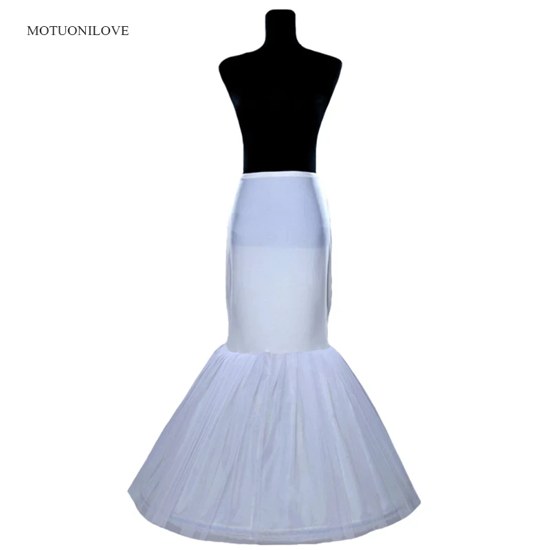 Top Trends: Wholesale Price 1 Hoop Bone Elastic Waist Petticoat For Bridal Mermaid Wedding Dress Crinoline Slip Underskirt In Stock Fast Shoppable Styles