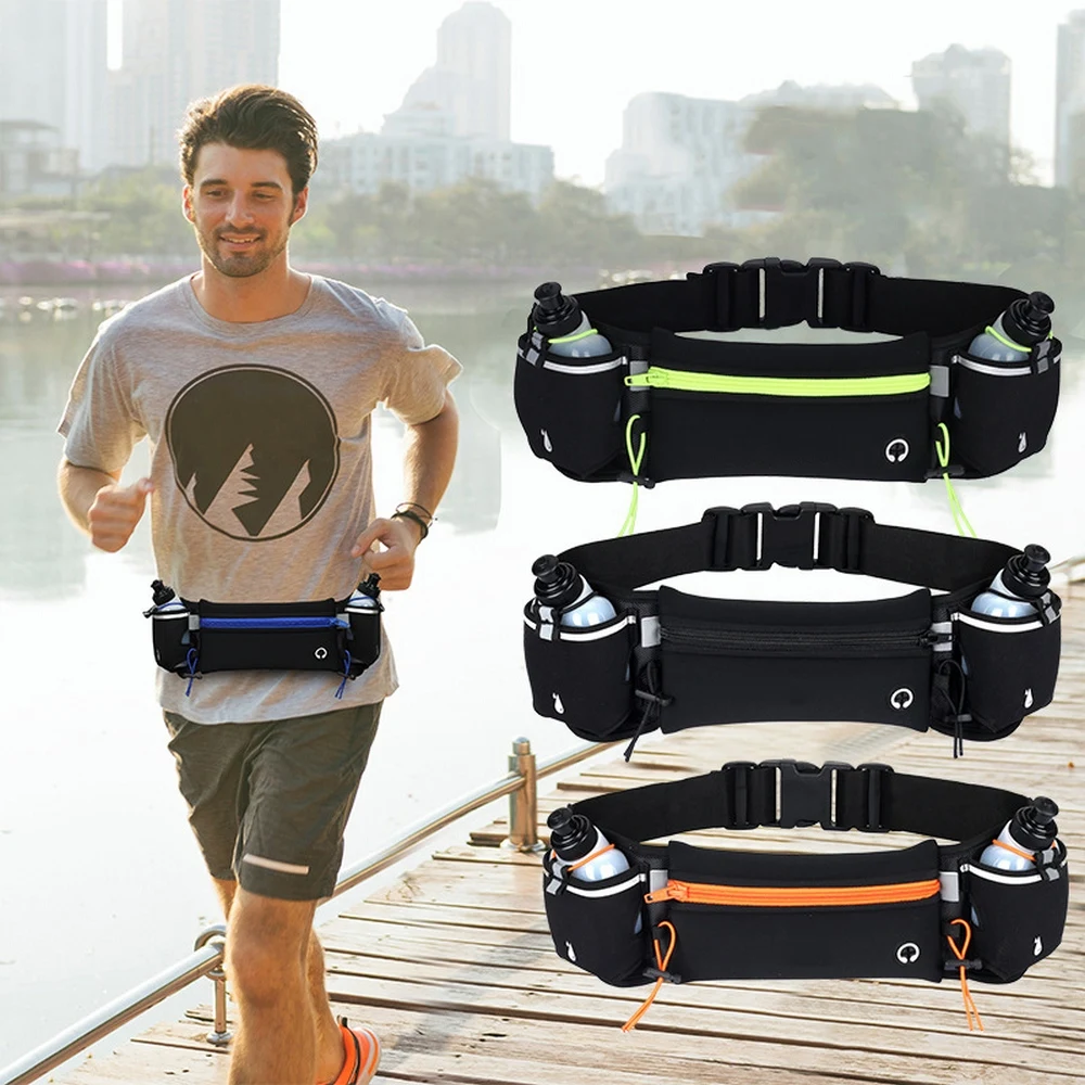 Top Trends: Jogging Cycling Running Hydration Belt Waist Bag Pack Water Bottle Outdoor Shoppable Styles