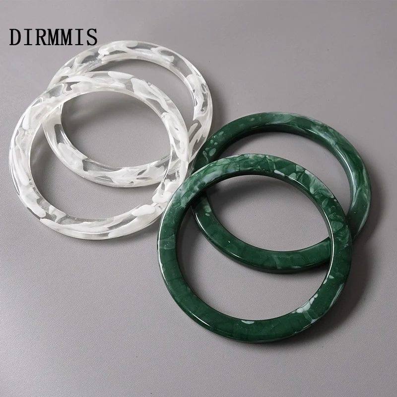 Top Trends: New Woman Bag Accessory White Green Acrylic Resin Bag Parts Luxury Handcrafted Wristband Women Replacement Bag Handle Circlet Shoppable Styles