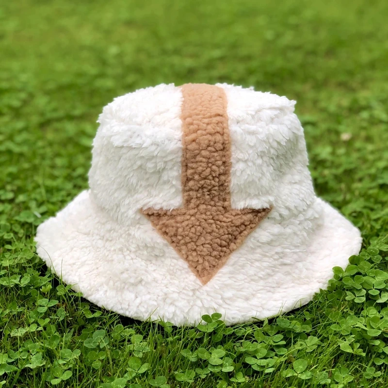 Top Trends: Avatar The Last Airbender Appa Bucket Hat Lamb Wool Hat Winter Warm Fishing Caps Faux Fur Arrow Bucket Hat Tide Flat Top Hats Shoppable Styles