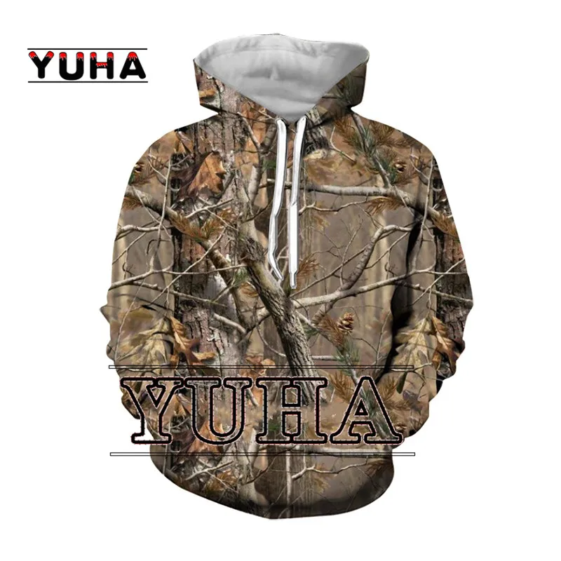 Top Trends: YUHA Men Women 3D Sweatshirt Reed Camouflage Hunting Oversized Coat Streetwear Harajuku Casual Pullover Spring Autumn Hoodies Shoppable Styles - Image 5