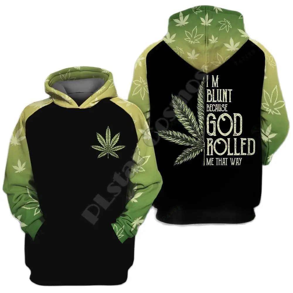 Top Trends: PLstar Cosmos NewFashionPsychedelic Plant Weed Green Leaf Reggae Streetwear Harajuku 3DPrint Men / Women Pullover Funny Hoodies A6 Shoppable Styles