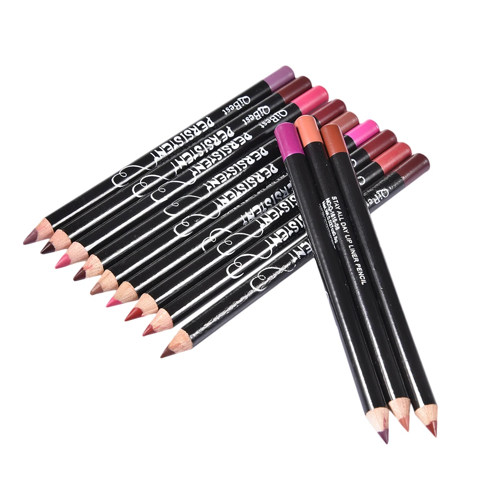 Top Trends: 12Colors / Set Waterproof Lip Liner Pencil Brand New Professional Long Lasting Moisturizing Lipliner Lips Makeup Tools For Women Shoppable Styles