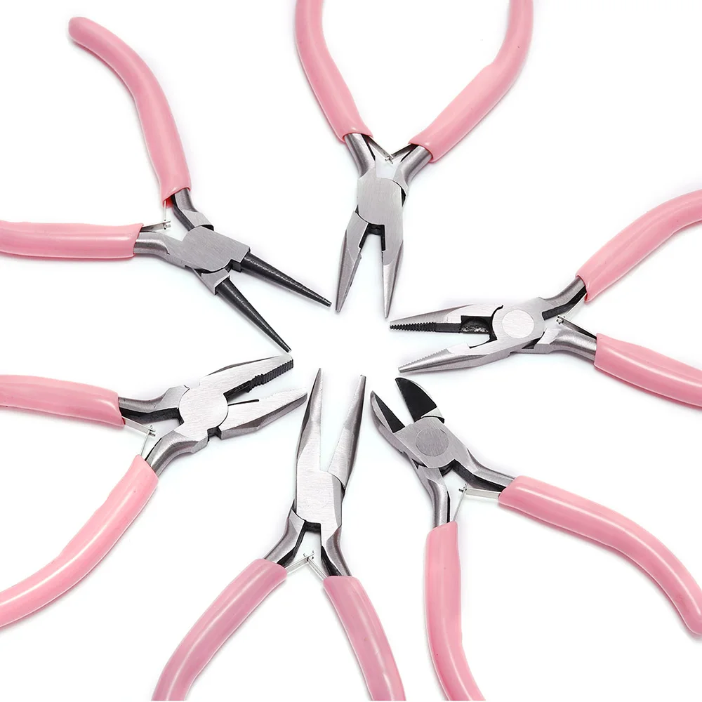 Top Trends: Pink End Cutting Wire Pliers Equipment Multifunctional Hand Tools Jewelry Pliers Fit Beadwork Repair Beading DIY Handmade Making Shoppable Styles - Image 4