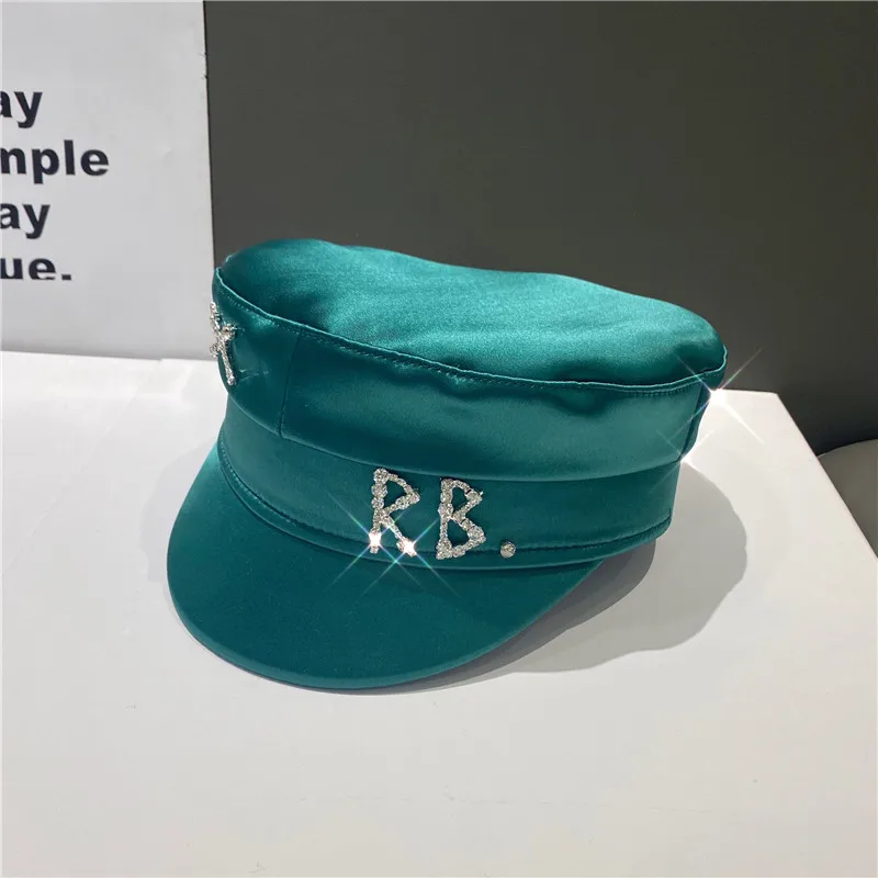 Top Trends: 2022 New Brand Designer Spring Summer Caps Women Diamond Letter Stain Newsboy Cap Baker Boy Hat Visor Shoppable Styles