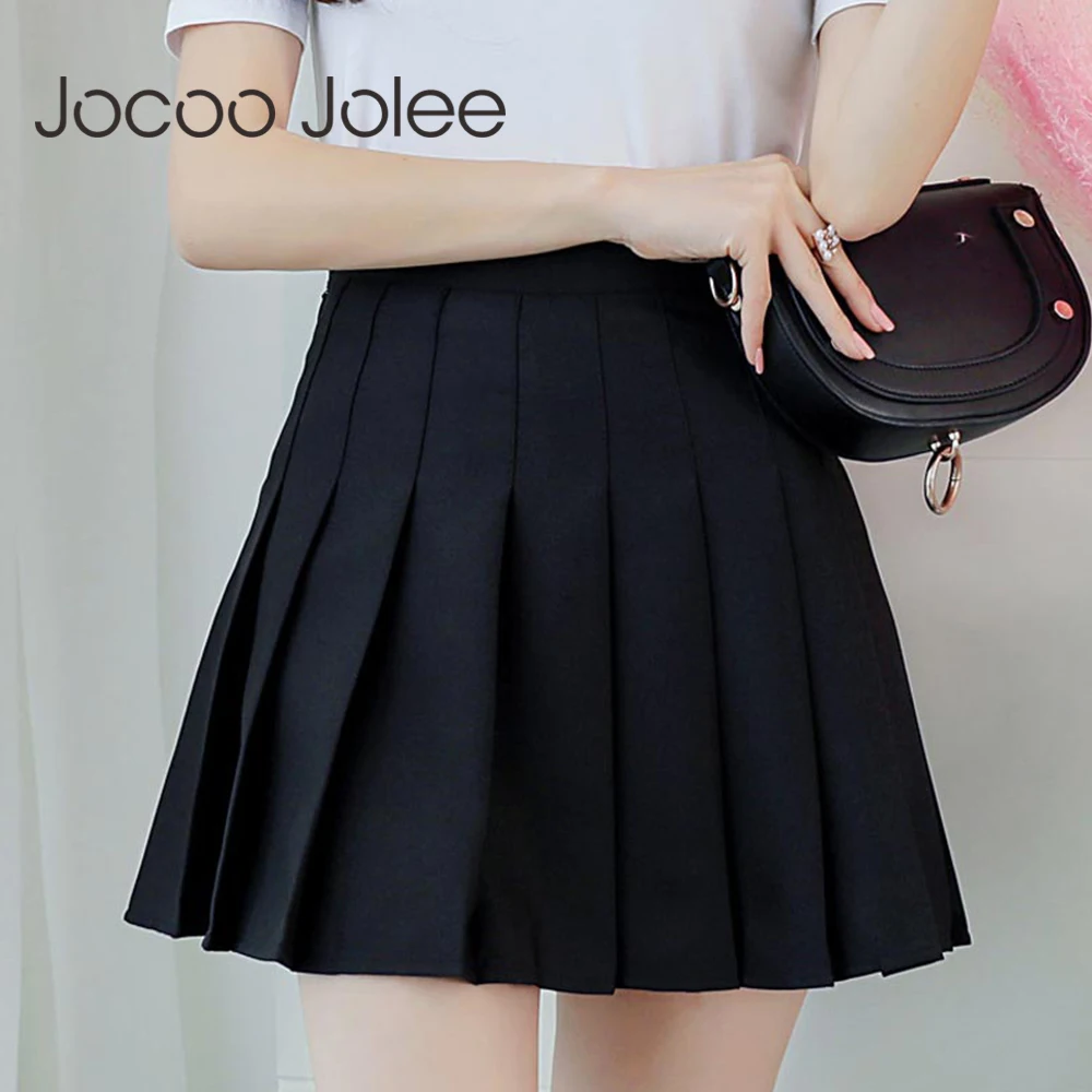 Top Trends: Women High Waist Pleated Skirt Y2k Summer Casual Kawaii A-line Plaid Black Tennis Japanese School Uniform Mini Skirts For Girls Shoppable Styles