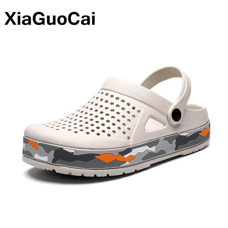 Top Trends: Summer Men Beach Shoes Clogs Male Sandals Breathable Casual Man's Garden Shoes Camouflage Quick Dry Male EVA Footwear 2021 Shoppable Styles