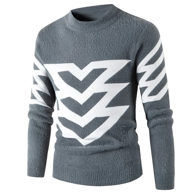 Top Trends: Sweaters Men New Fashion Seagull Printed Casual O-Neck Slim Cotton Knitted Mens Sweaters Pullovers Men Brand Clothing S-3XL Shoppable Styles