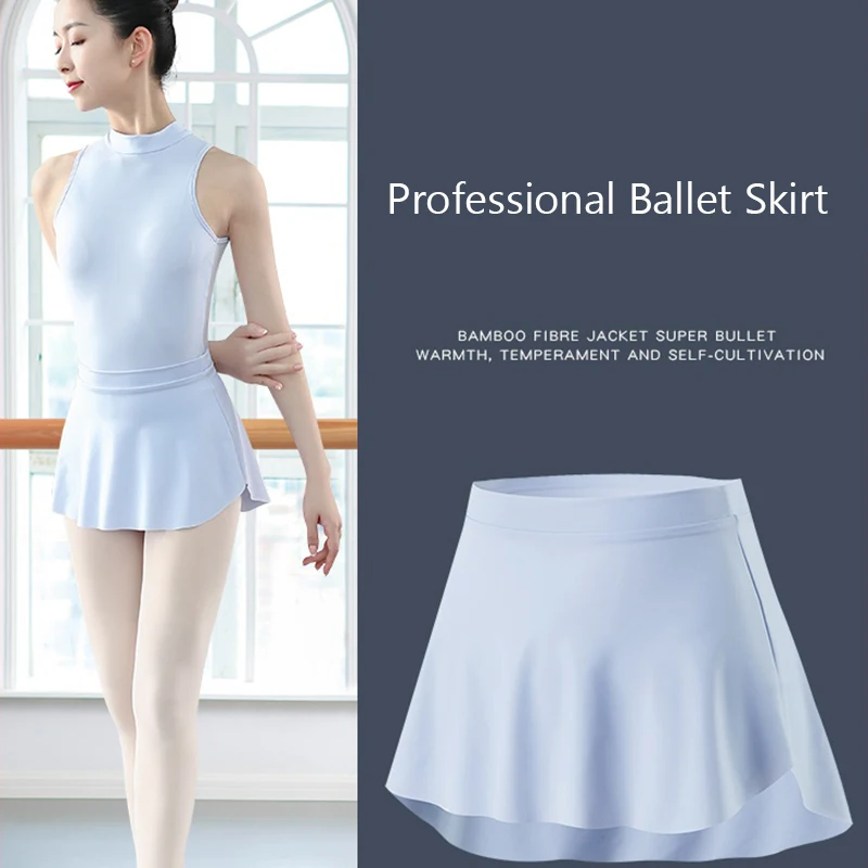 Top Trends: Ballet Skirt Ballerina Dance Skirt Short Dance Dress Pull On Skirt Women Dancewear High Waistband Mini Adult Skirted Leotard Shoppable Styles