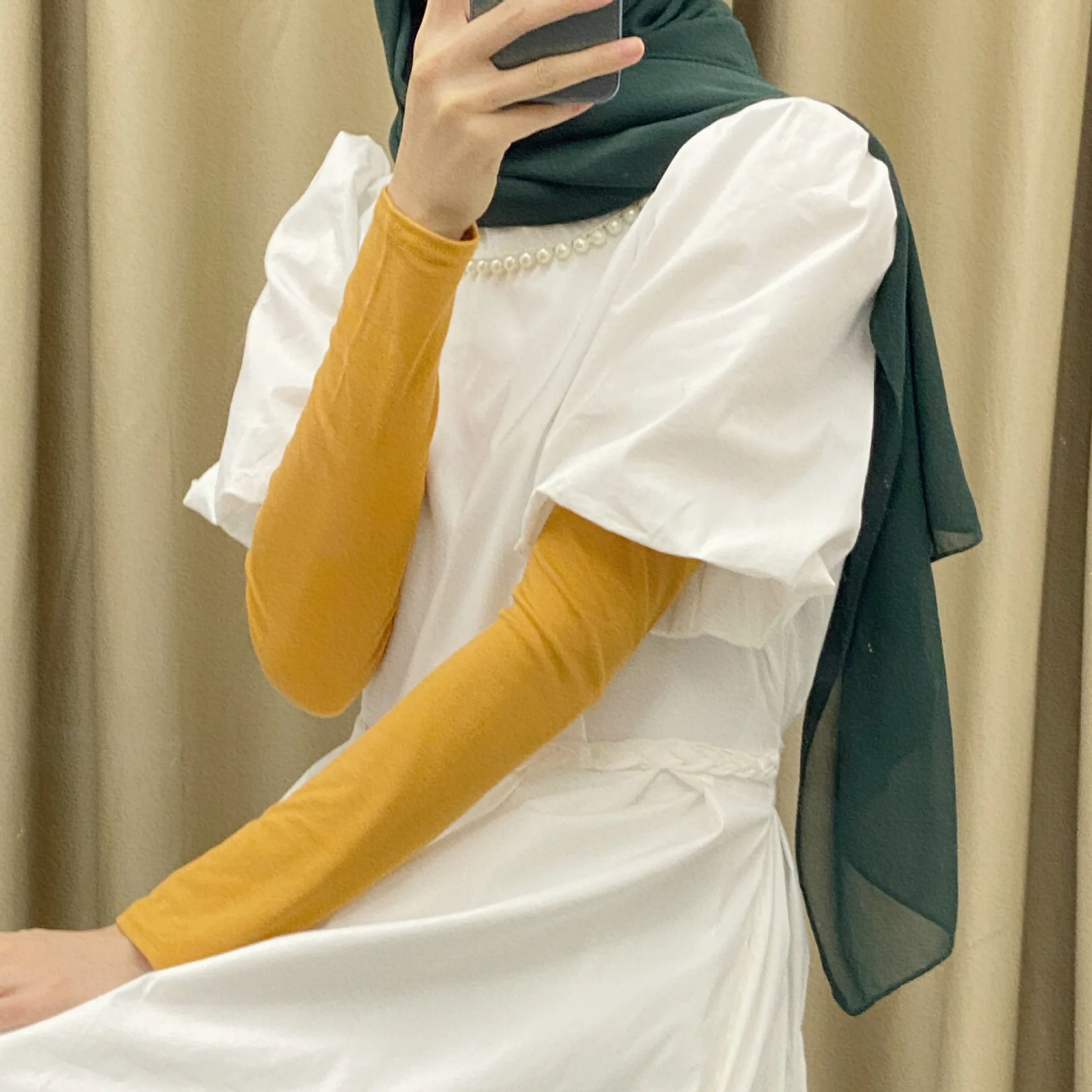 Top Trends: Abayas Arm Cover Oversleeves Muslim Hijab Sleeve For Abaya Women Modal Fabric Abaya Sleeves Ramadan Arm Warmers Hijab Sleeves Shoppable Styles - Image 2