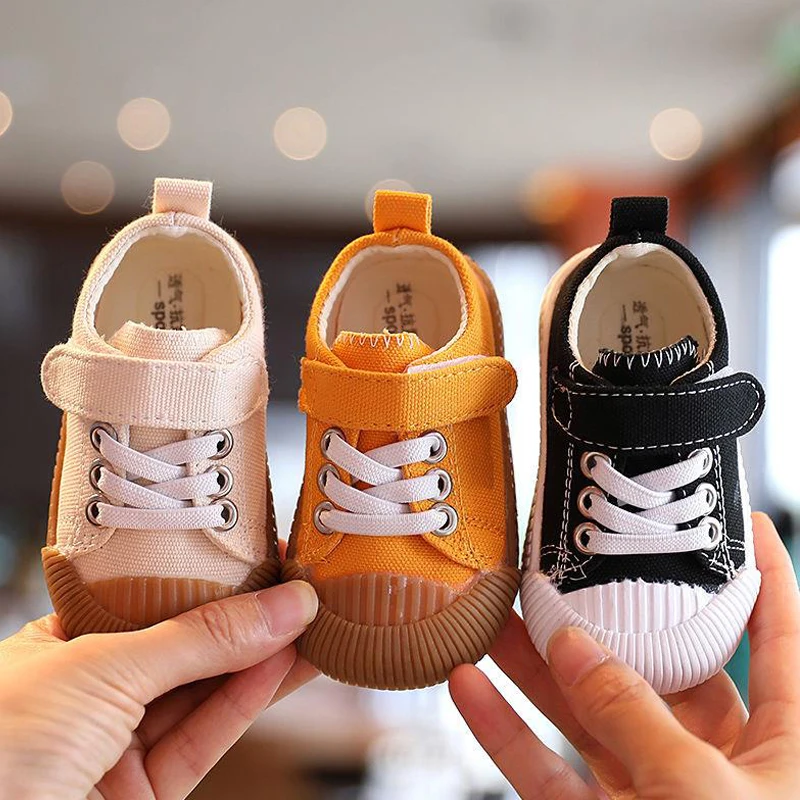 Top Trends: Solid Color Baby Shoes Children Canvas Shoes All-purpose Non-slip Breathable Walking Shoes For Boys And Girls Kids Sneakers Shoppable Styles