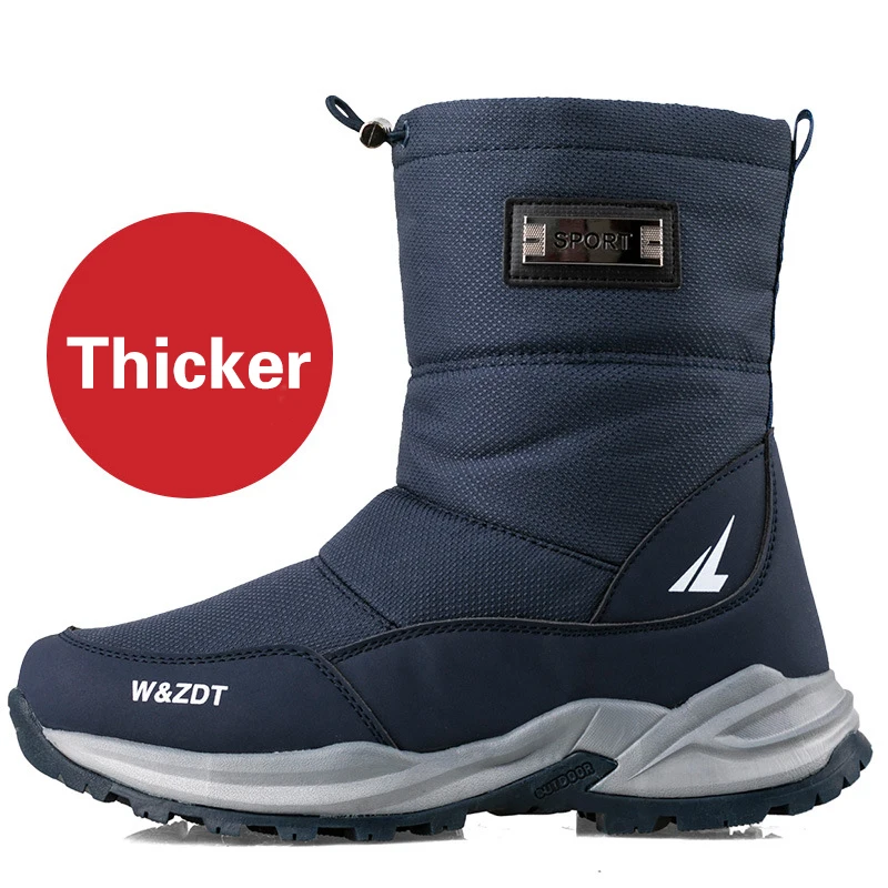 Top Trends: Winter High Boots For Man Outdoor Walking Mans Footwear Non-slip Snow Boots Cotton Shoes Plus Velvet Keep Warm Men Casual Shoes Shoppable Styles