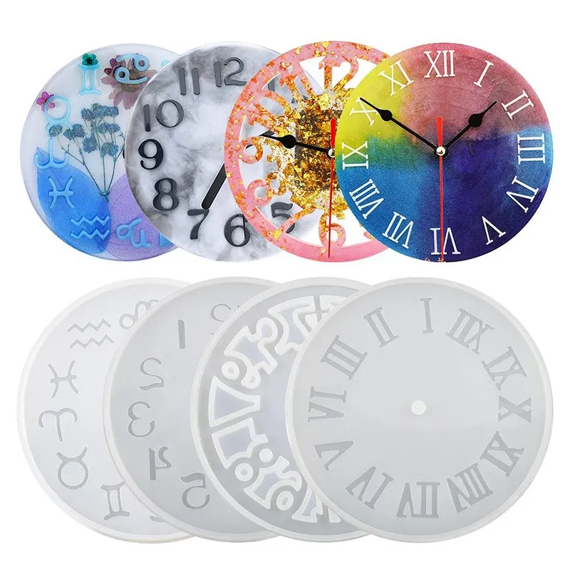 Top Trends: Clock Mold Crystal Liquid Silicone Expoxy Jewelry Resin Mold UV Pendant Handcraft Mirror Mould DIY Jewelry Tool Shoppable Styles