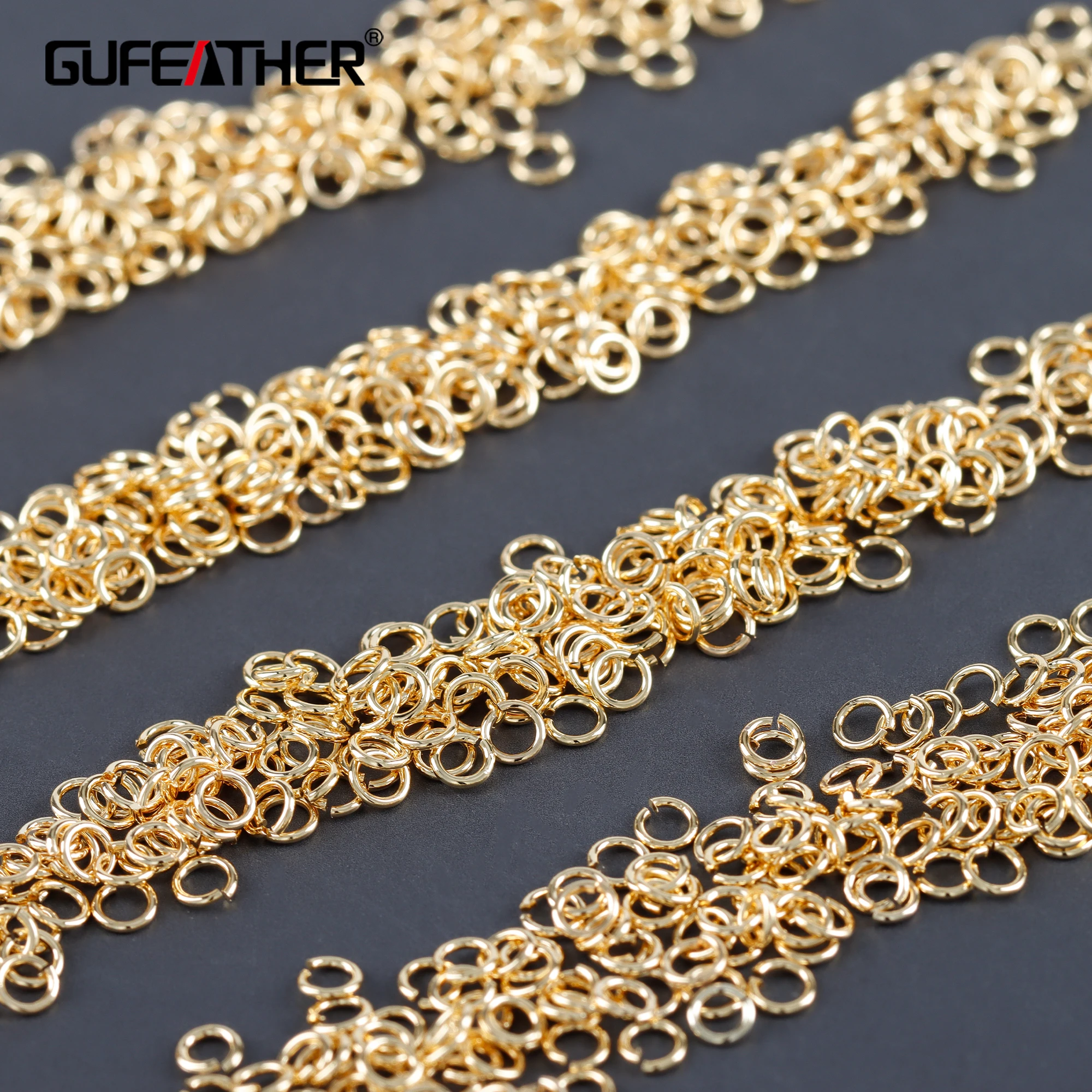 Top Trends: GUFEATHER M484, jewelry Accessories, pass REACH, nickel Free, 18k Gold Plated, copper, jump Ring, not Fade, jewelry Making, 20g / pack Shoppable Styles