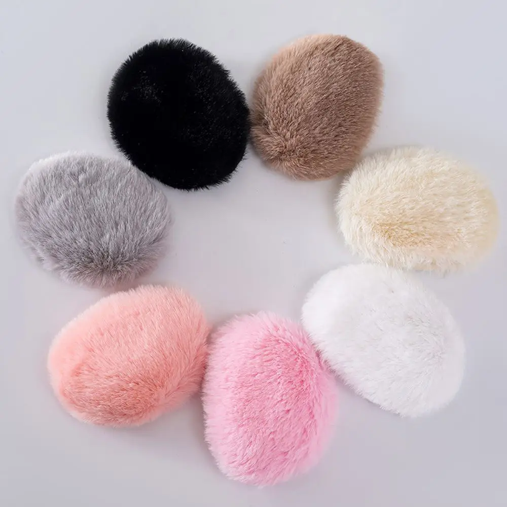 Top Trends: 1 Pair Plush Earmuffs Women Man Winter Earbags Bandless Candy Color Ear Warmers Simple Wind Proof Coral Fleece Ear Cover Shoppable Styles