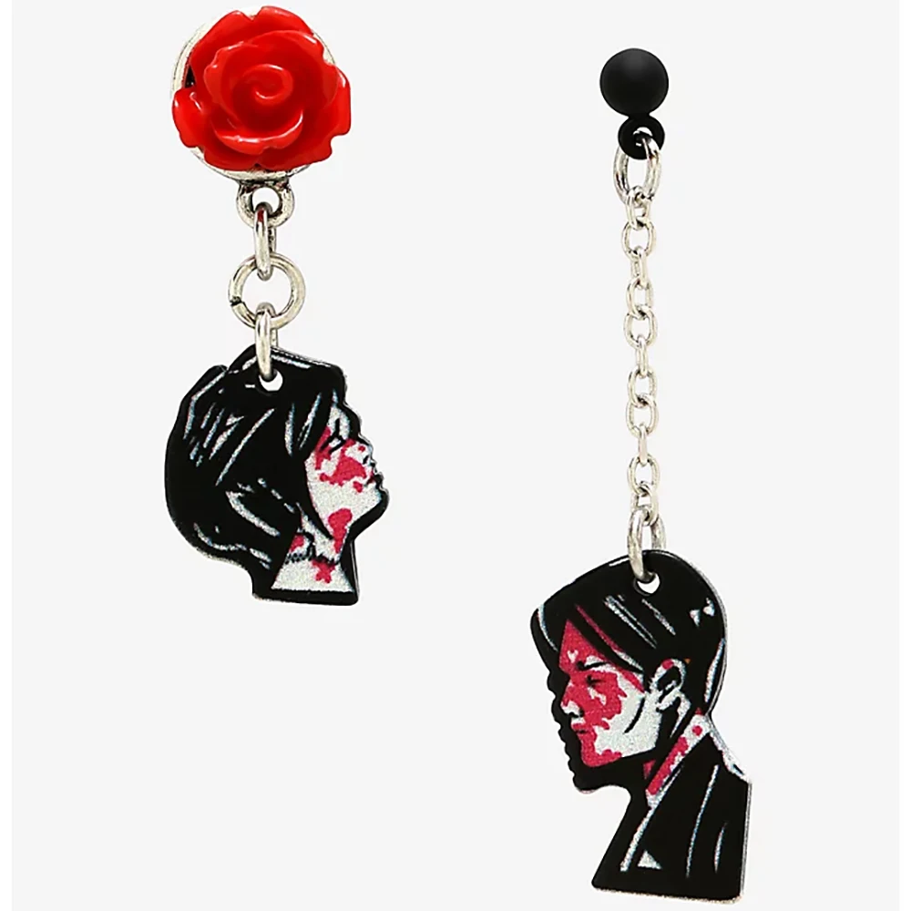 Top Trends: Lost Lady My Chemical Romance Three Cheers Couple Mismatch Earrings Women's Earrings Jewelry Wholesale Direct Sales Shoppable Styles