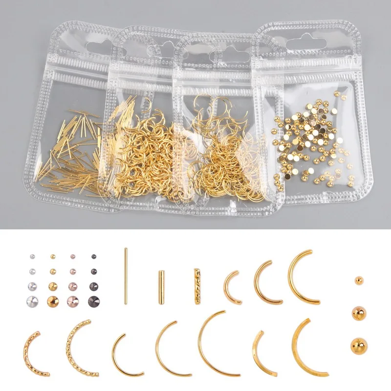 Top Trends: 1 Pack Metal 3D Nail Art Decorations Charms Studs Bullion Line Beads Nails Accessories Rivet Nail Supplies For Professionals Shoppable Styles