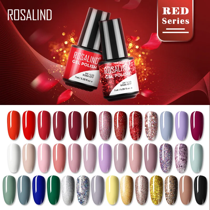 Top Trends: ROSALIND 7ML Nail Polish Gorgeous Color Vernis All For Manicure Nails Art UV LED Soff Off Semi Permanent Gel Nail Varnishes Shoppable Styles